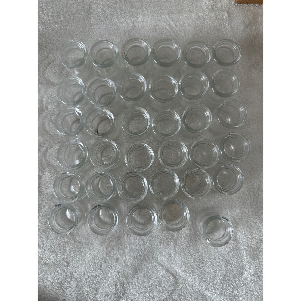 Lot of 35 Vintage Glass Creamers with B stamp